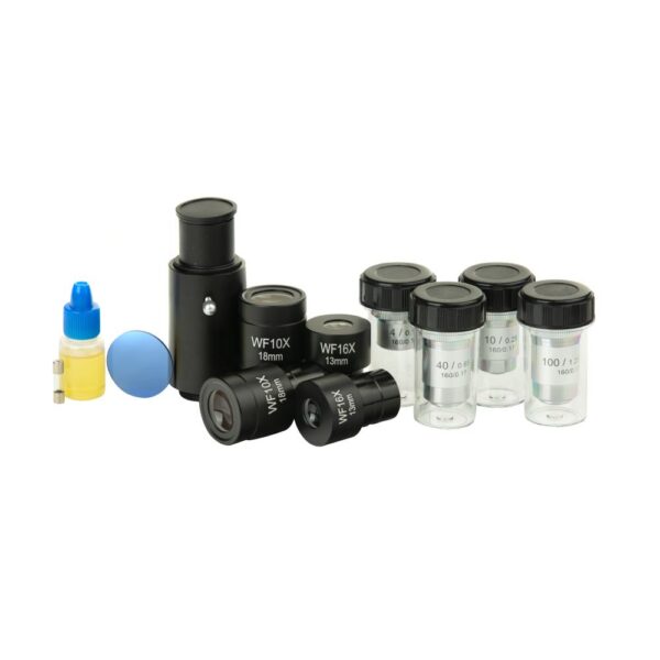 میکروسکوپ سه چشمی آزمایشگاهی زیتازی مدل TrinoView+ Z55T- هد 3 چشمی و کیف لوازم