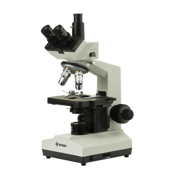 میکروسکوپ سه چشمی آزمایشگاهی زیتازی مدل TrinoView+ Z55T- هد 3 چشمی و کیف لوازم