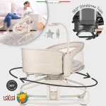 صندلی برقی نوزاد اله‌له مدل Verde با قابلیت چرخش ۳۶۰ درجه رنگ بژ