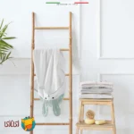 حوله کلاه‌دار نوزاد اله‌اله طرح خرگوش - رنگ نعناعی (90×90 سانتی‌متر)