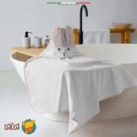 حوله کلاه‌دار نوزاد اله‌اله طرح خرگوش - رنگ نعناعی (90×90 سانتی‌متر)