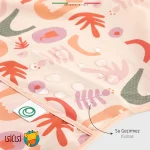 پیش‌بند کودک اله‌له ضدآب و ضدلک با جیب مدل اشکال (مناسب برای ۶ تا ۲۴ ماه)