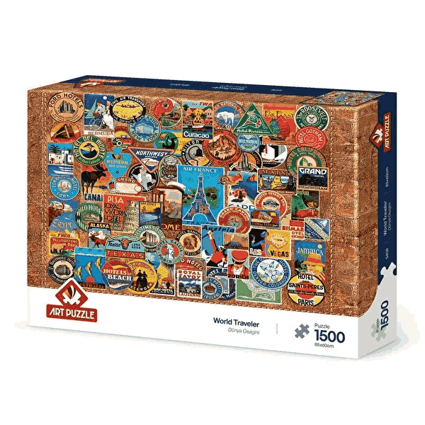 پازل 1500 تکه آرت پازل مدل World Traveler کد 5408