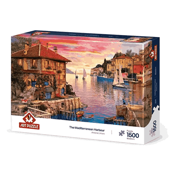 پازل 1500 تکه آرت پازل مدل Mediterranean Port کد 5374