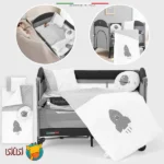 ست خواب ۶ تکه کودک اله‌له مدل Space رنگ طوسی
