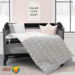 ست خواب ۶ تکه کودک اله‌له مدل Letto رنگ پودری (صورتی ملایم)