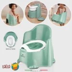 توالت قابل حمل اله اله برای آموزش دستشویی به کودک رنگ سبز