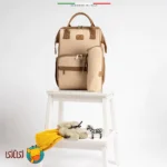 کوله‌پشتی ۳ در ۱ مادر و نوزاد اله‌له مدل Venice رنگ بژ