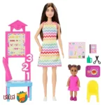 ست بازی شغلی باربی عروسک معلم Barbie کد JCR76