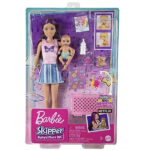 عروسک باربی با شغل پرستار کودک Skipper Babysitter کد HJY33