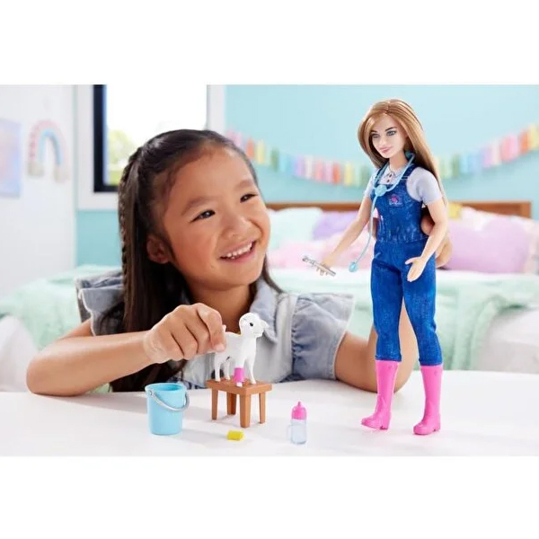 عروسک باربی مدل دامپزشک حرفه ای Deluxe کد HRG42