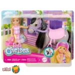 عروسک باربی چلسی و اسب کوچک Barbie Chelsea - کد HTK29