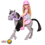 عروسک باربی چلسی و اسب کوچک Barbie Chelsea - کد HTK29