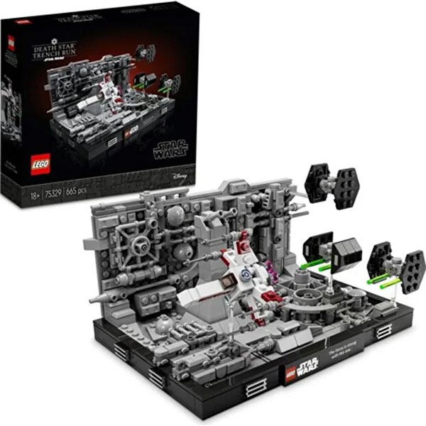 لگو سری استاروارز مدل Death Star Trench Run Diorama کد 75329