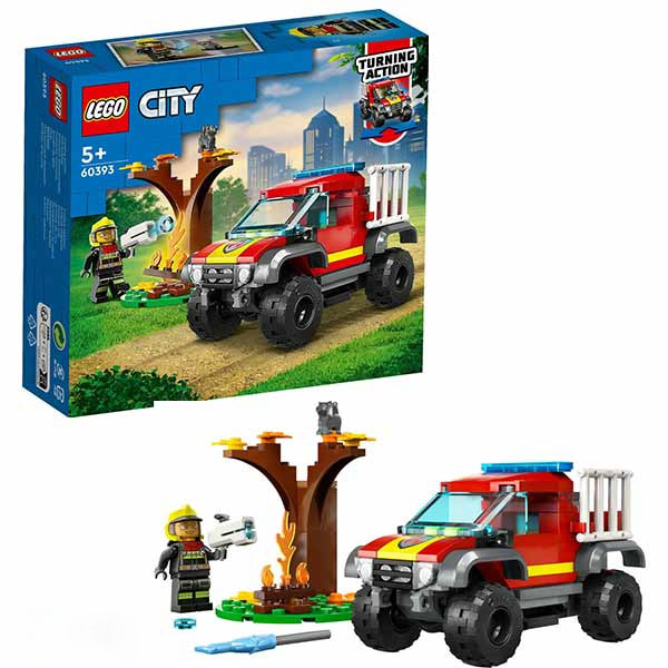 لگو سری سیتی مدل 4x4 Fire Truck Rescue کد 60393