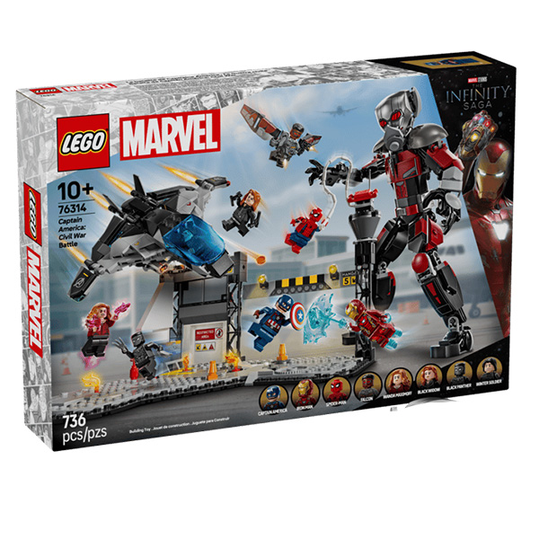 لگو سری مارول مدل Captain America Civil War Airport Battle کد ۷۶۳۱۴