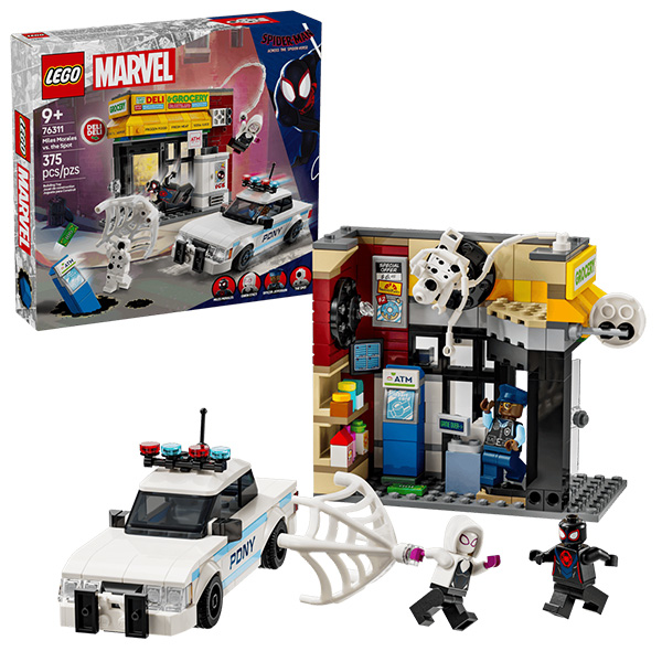 لگو سری مارول مدل Miles Morales and Spot fight in the Spiderverse supermarket کد 76311