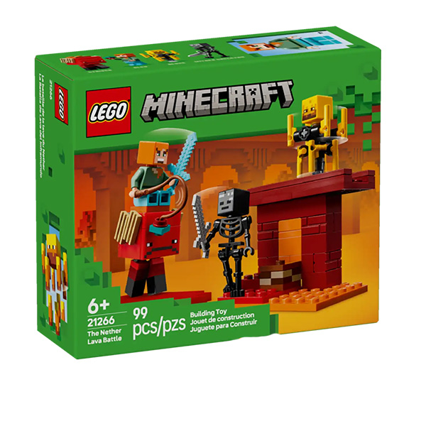 لگو سری ماینکرافت مدل The Nether Lava Battle کد 21266