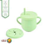 لیوان سیلیکونی کودک با نی جوجوببک jojobebek Silicone Cup مدل 002