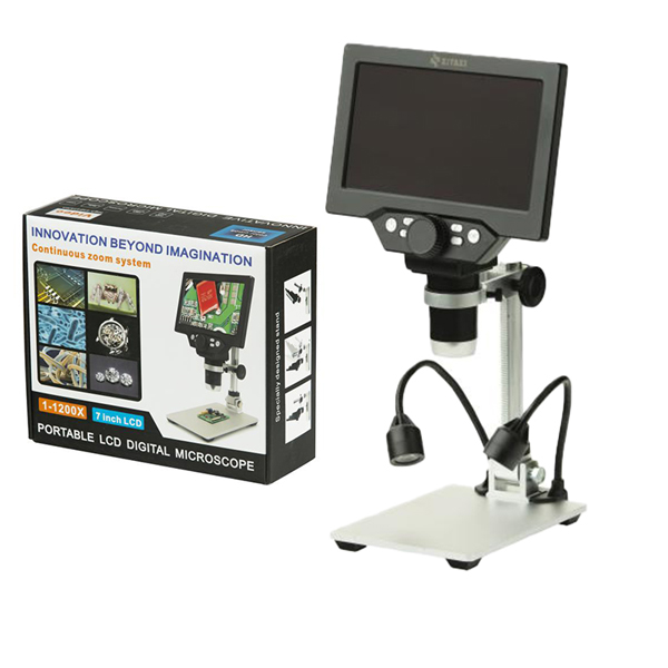 میکروسکوپ دیجیتال زیتازی مدل ZitaCam G1200 - با بزرگنمایی 1200 برابر و صفحه نمایش 7 اینچی به همراه نور کمکی