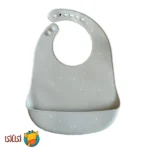 پیشبند سیلیکونی کودک jojobebek (رنگ خاکستری روشن)