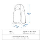 کابین دوش کمپینگ کچوا مدل 2 ثانیه