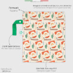 کیف چند منظوره اله‌ له طرح اشکال هندسی 28×24 سانتی‌ متر