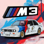 ماکت ماشین عقبکش مدل BMW M3 مقیاس 1:24