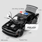 ماکت ماشین عقبکش مدل Dodge Challenger police مقیاس 1:24