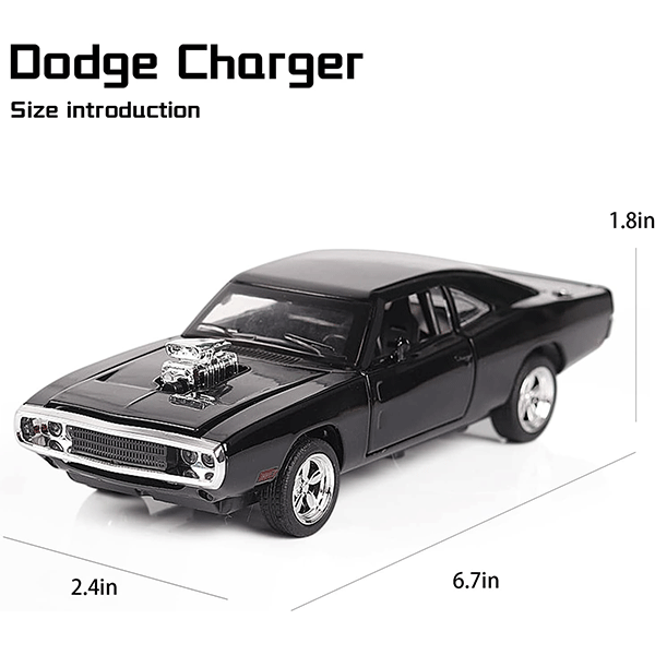 ماکت ماشین عقبکش مدل 1970 Doodge Charger مقیاس 1:24