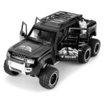 ماکت ماشین عقبکش مدل Land Rover Defender Six Wheels مقیاس 1:24 - مشکی