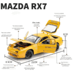 ماکت ماشین عقبکش مدلMazda RX7 مقیاس 1:24