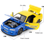 ماکت ماشین عقبکش مدل Nissan Skyline GTR-R34 مقیاس 1:24