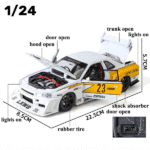 ماکت ماشین عقبکش مدل Nissan Skyline GTR-R34 مقیاس 1:24