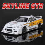 ماکت ماشین عقبکش مدل Nissan Skyline GTR-R34 مقیاس 1:24