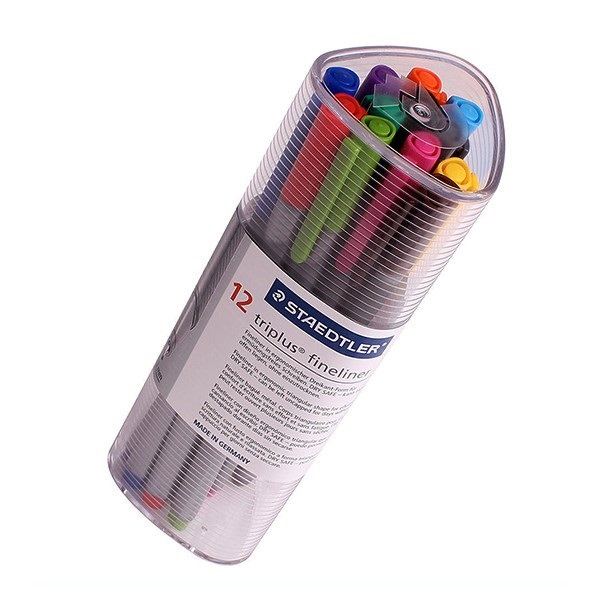 روان نویس نوک نمدی استدلر ۱۲ رنگ Staedtler Fineliner