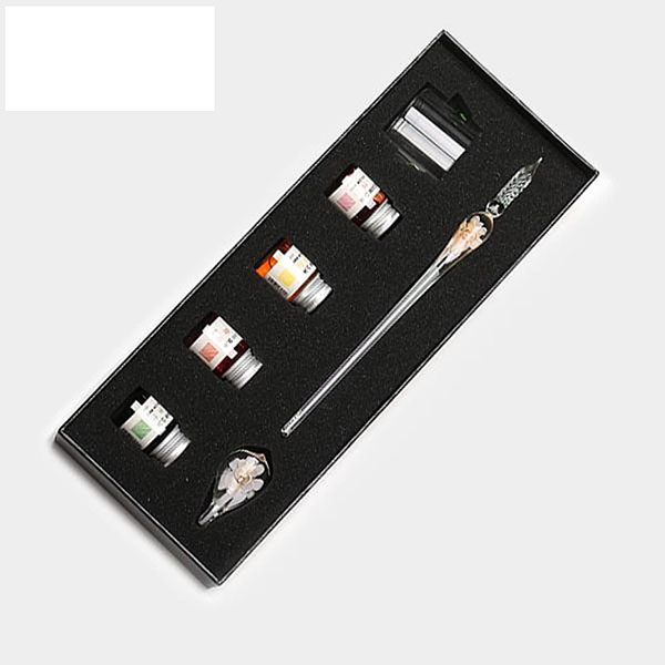 ست قلم شیشه ای گل زرد برند Glass Pen