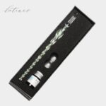 ست قلم شیشه‌ای اکلیلی سبز روشن برند Glass Pen