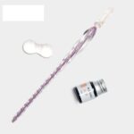 ست قلم شیشه‌ای اکلیلی صورتی روشن برند Glass Pen