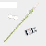 ست قلم شیشه‌ای اکلیلی لیمویی برند Glass Pen