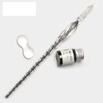 ست قلم شیشه‌ای اکلیلی نقره‌ای Glass Pen