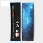 ست قلم شیشه‌ای صورتی نگینی برند Glass Pen