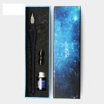 ست قلم شیشه‌ای کریستال مشکی Glass Pen