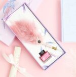 ست قلم پر قرمز با نوک شیشه‌ای Glass Pen