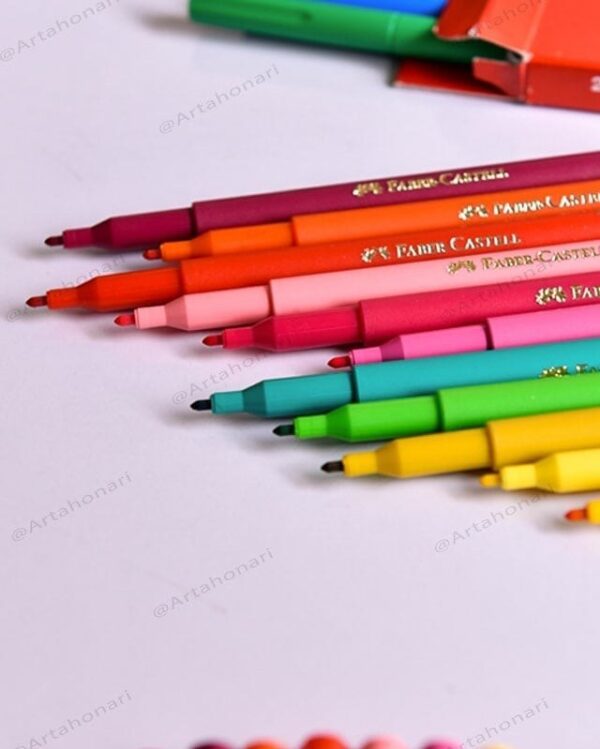 ماژیک رنگ آمیزی فابر کاستل مدل Tip Colour بسته 12 عددی چند رنگ