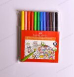 ماژیک رنگ آمیزی فابر کاستل مدل Tip Colour بسته 12 عددی چند رنگ