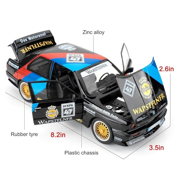ماکت ماشین بی ام و مدل BMW M3 عقب کش مقیاس 1:24