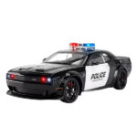ماکت ماشین دوج مدل Dodge Challenger police عقب کش مقیاس 1:24