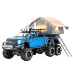 ماکت ماشین عقبکش مدل Ford raptor F150 کمپر مقیاس 1:24