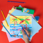 مداد رنگی 12 رنگ فونزل سری kids استوانه مثلثی
